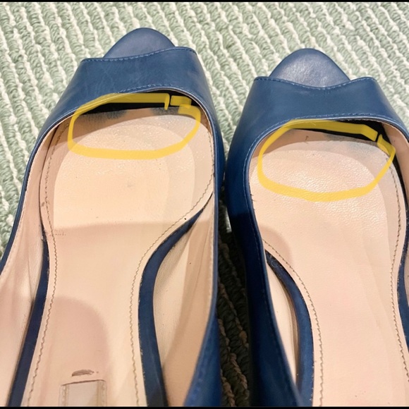 Final Price !Prada blue peep toe pump heel shoes. - Picture 16 of 16